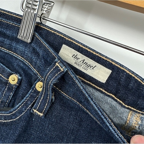 AG Adriano Goldschmied Size 30R x 33 the Angel Boot Cut Blue Jeans - Picture 2 of 3